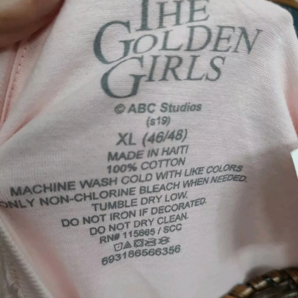 The Golden Girls Mens Stay Golden Pink Tee NWT (2 XL's & 1 3XL now available)!! - Picture 5 of 9